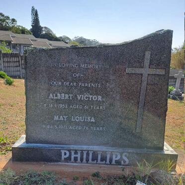PHILLIPS Albert Victor -1952 & May Louisa -1971