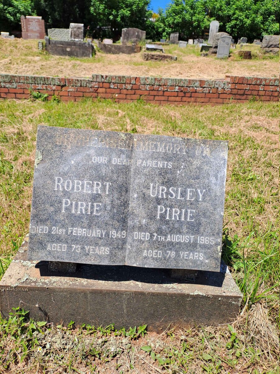 PIRIE Robert -1949 & Ursley -1965