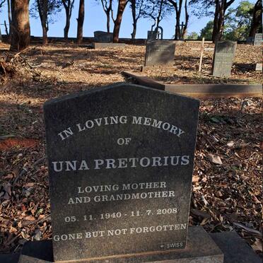 PRETORIUS Una 1940-2008