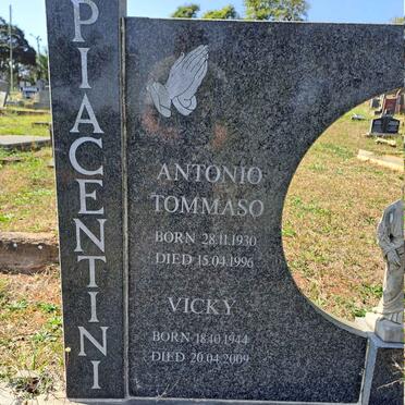 PIACENTINI Antonio Tommaso 1930-1996 & Vicky 1944-2009