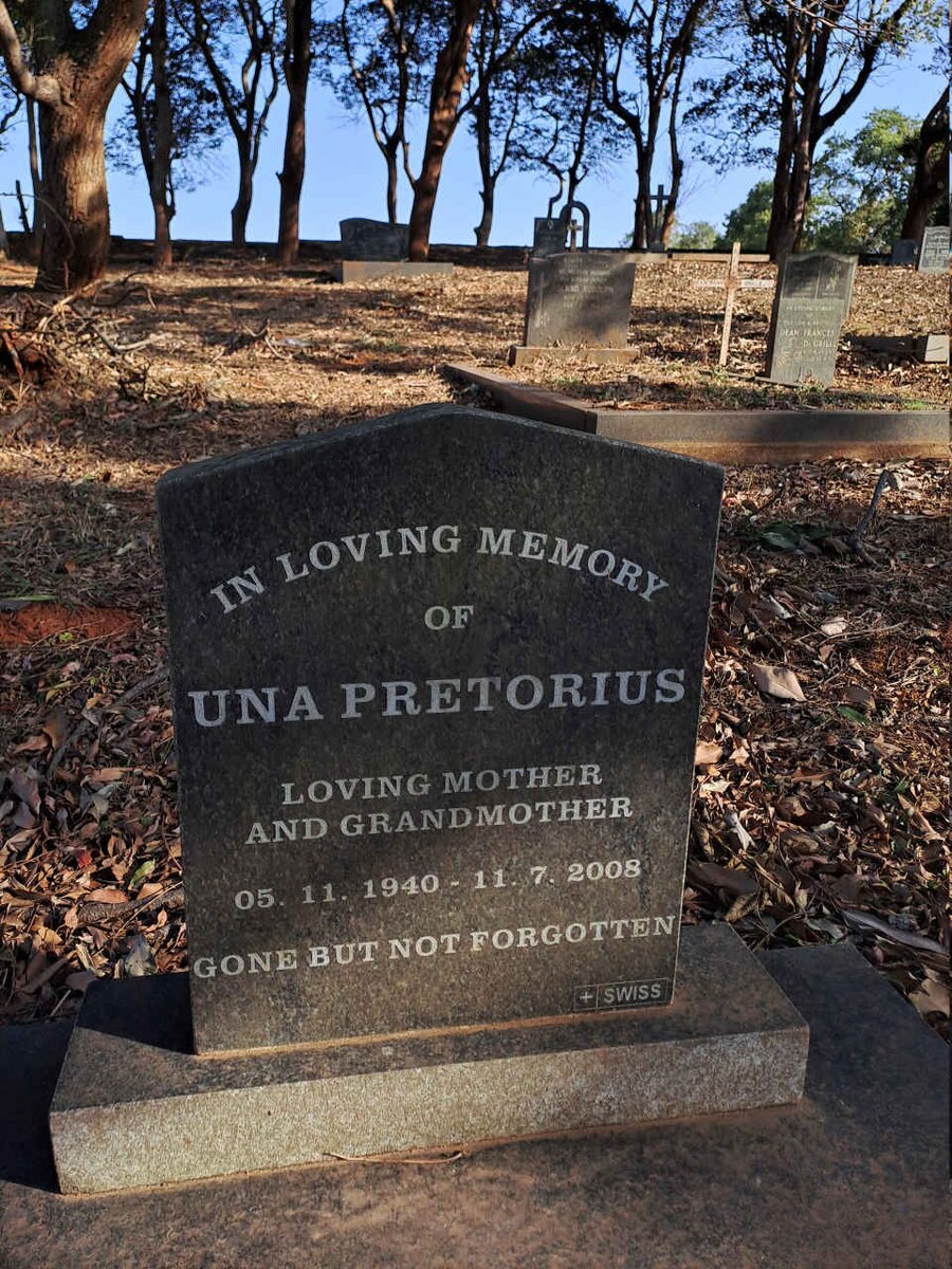 PRETORIUS Una 1940-2008