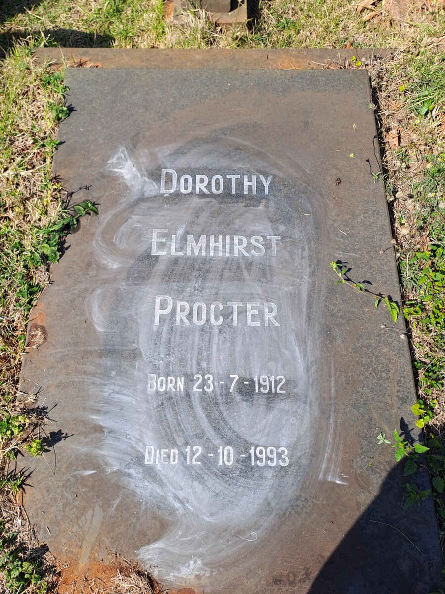 PROCTOR Dorothy Elmhirst 1912-1993