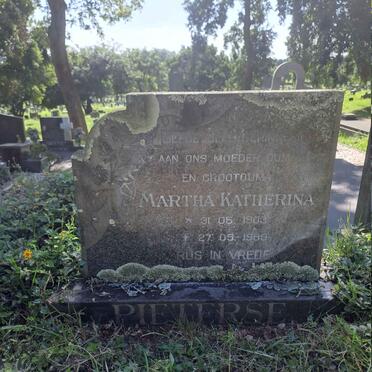 PIETERSE Martha Katherina 1903-1989