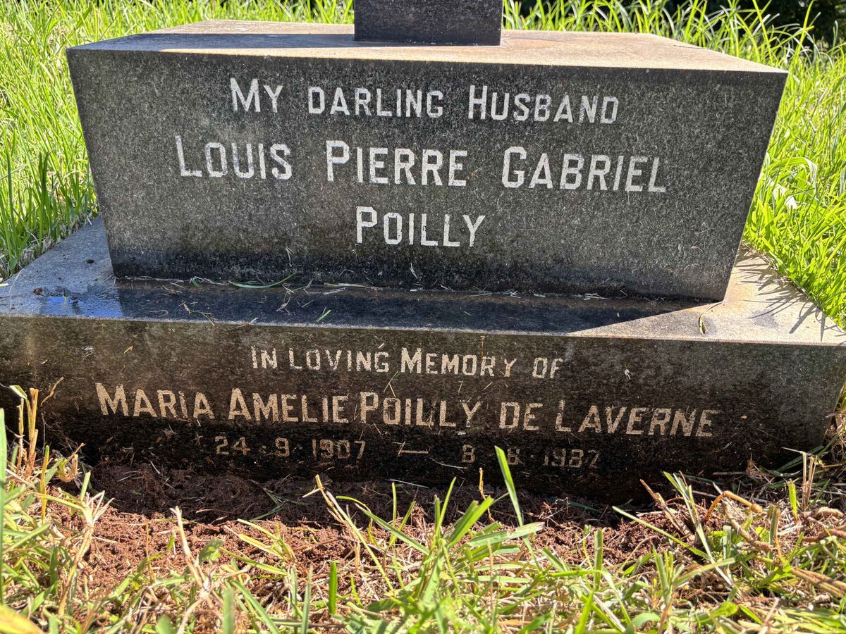 POILLY Louis Pierre Gabriel :: POILLY Marie Amelie, DE LAVERNE 1907-1987