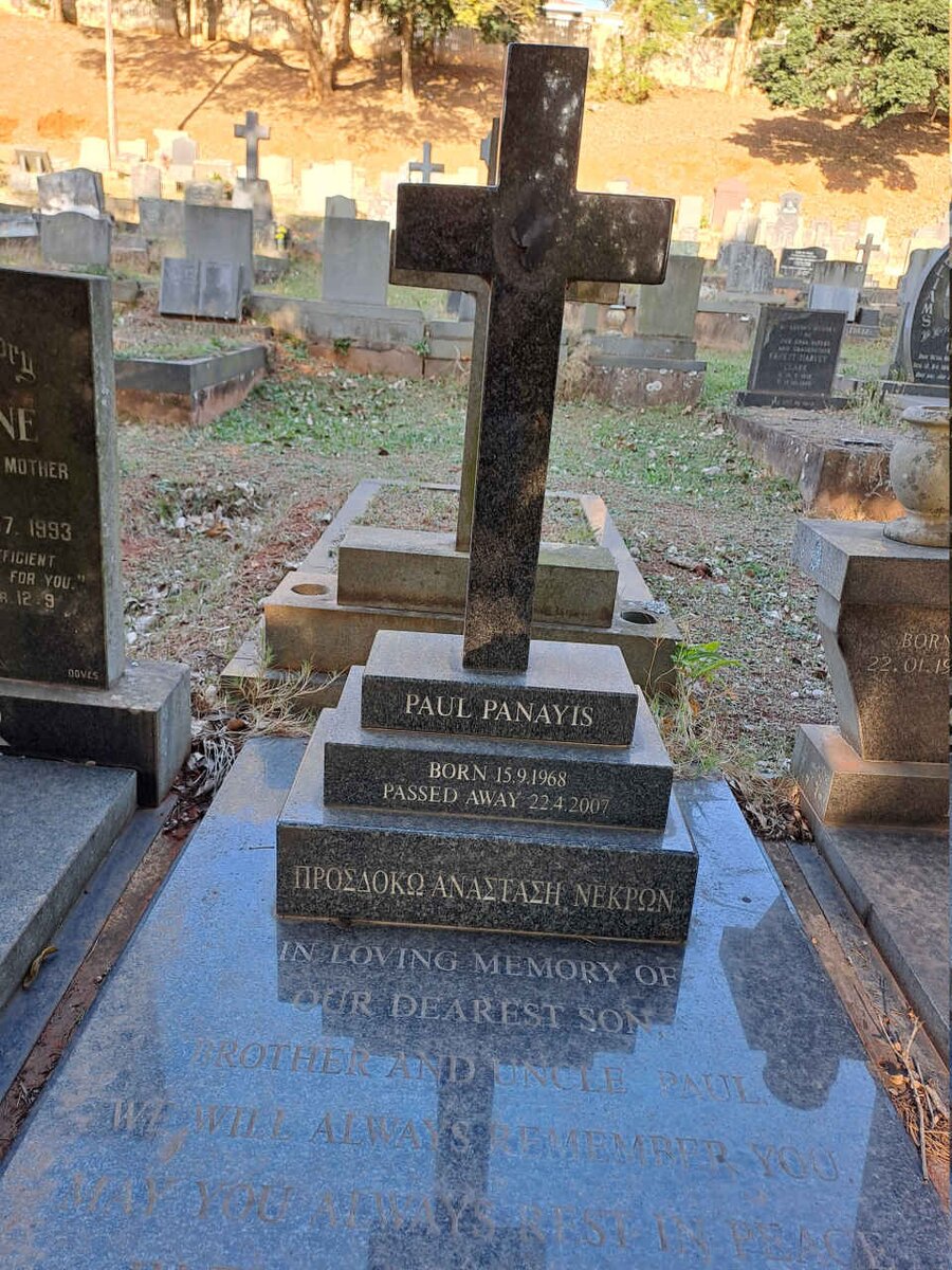 PANAYIS Paul 1968-2007
