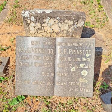 PRINSLOO M.J. 1930-1967 :: PRINSLOO G.F. 1932-1948