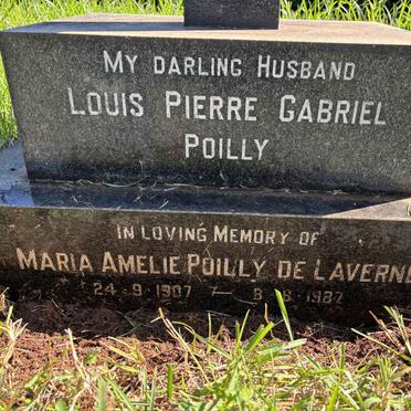 POILLY Louis Pierre Gabriel :: POILLY Marie Amelie, DE LAVERNE 1907-1987