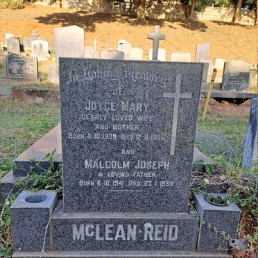 REID Malcolm Joseph, MCLEAN 1941-1989 & Joyce Mary 1939-1986