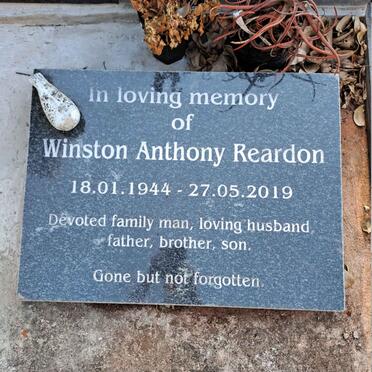 REARDON Winston Anthony 1944-2019