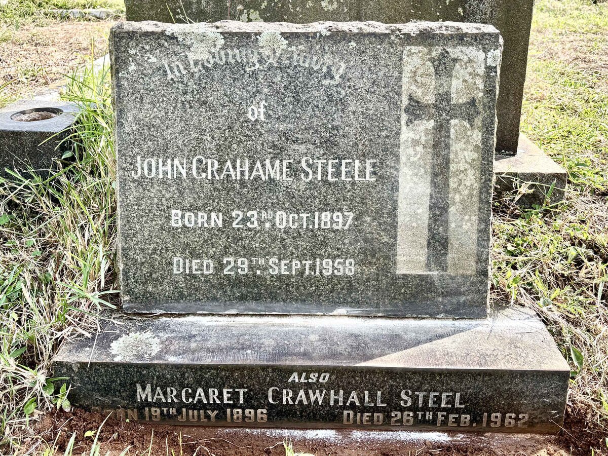 STEELE John Grahame 1897-1958 & Margaret Crawhall 1896-1962