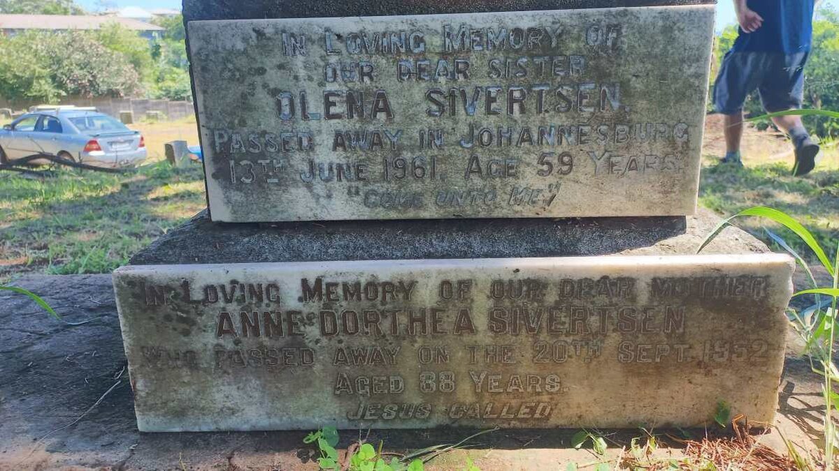 SIVERTSEN Olena -1961 :: SIVERTSEN Anne Dorethea -1952