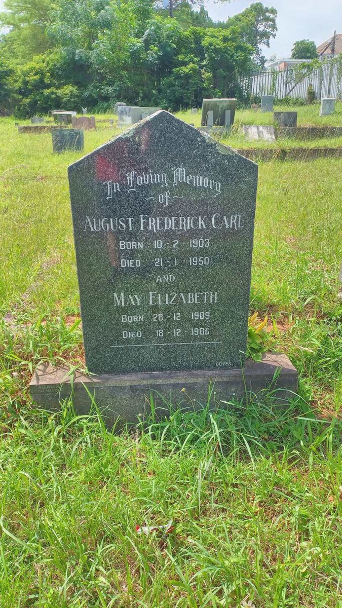 SANDER August Frederick Carl 1903-1950 & May Elizabeth 1909-1985