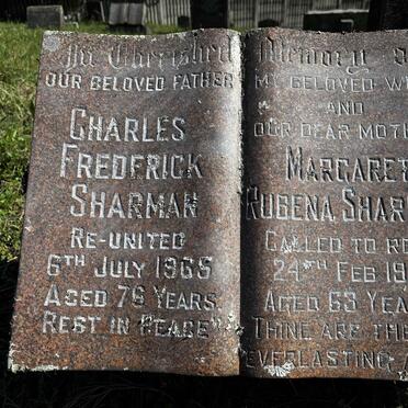 SHARMAN Charles Frederick -1965 & Margaret Rubena -1951