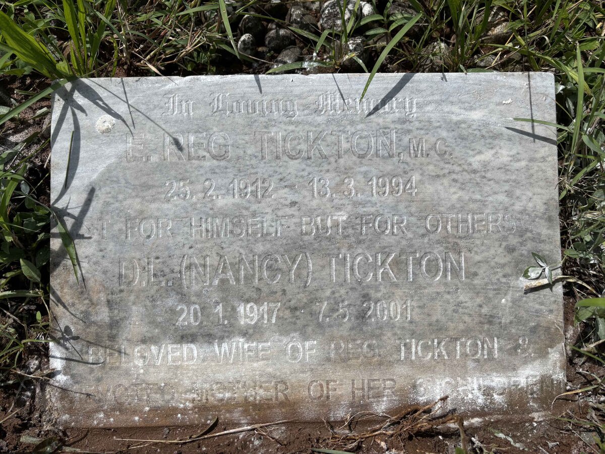 TICKTON E. Reg 1912-1994 :: TICKTON D.L. 1917-2001