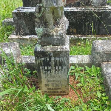 TOIT Gerdhardus Johannes Jacobus, du -1945