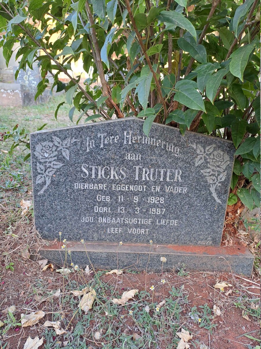 TRUTER Sticks 1928-1987