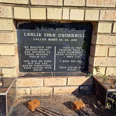 UNDERHILL Leslie Ivan -1999