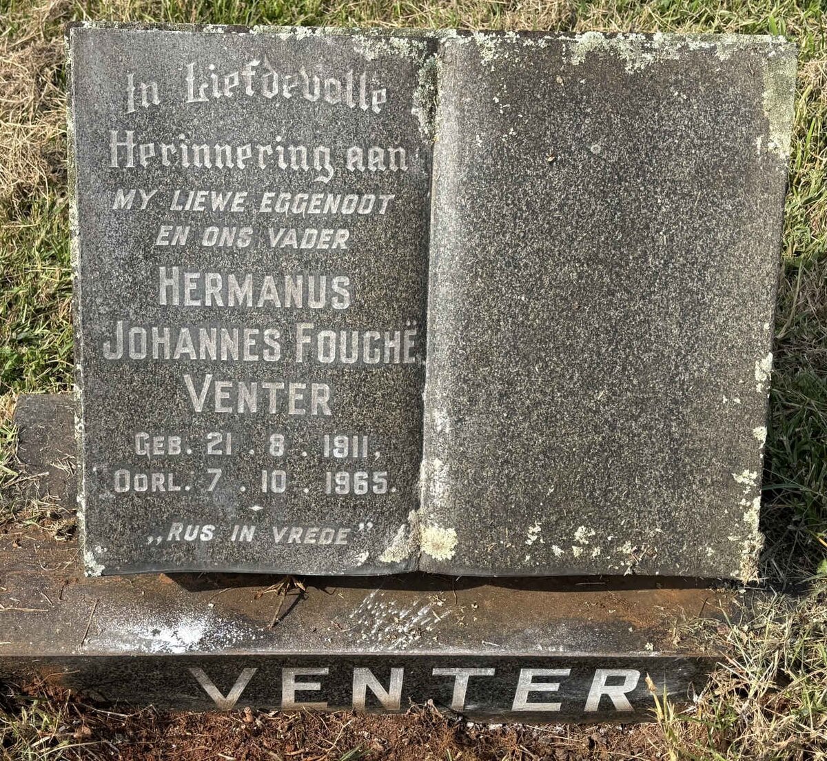 VENTER Hermanus Johannes Fouche 1911-1965