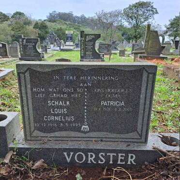 VORSTER Schalk Louis Cornelius 1916-1995 & Patricia 1924-2003