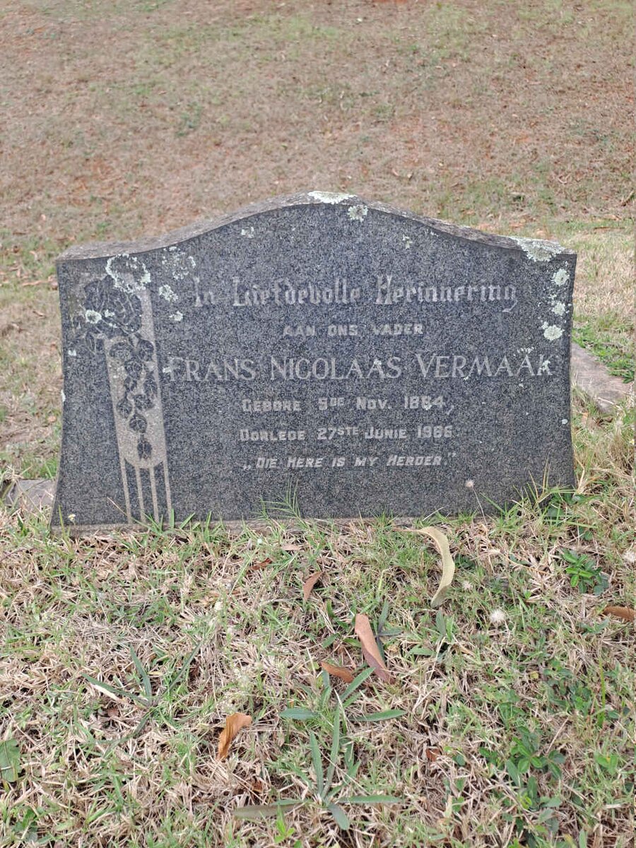 VERMAAK Frans Nicolaas 1884-1966