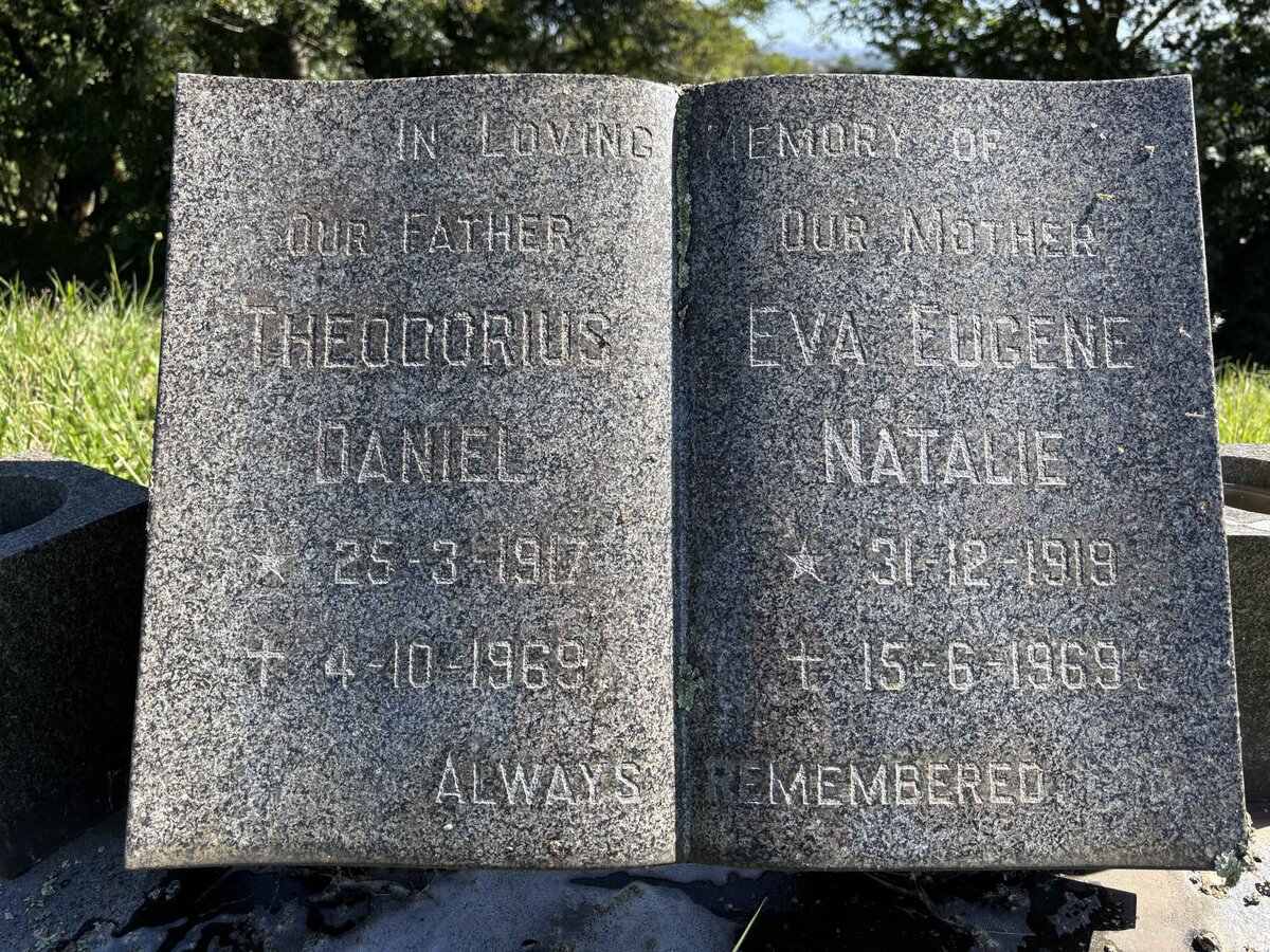 WASSERMAN Theodorius Daniel 1917-1969 & Eva Eugene Natalie L'HOMME 1919-1969