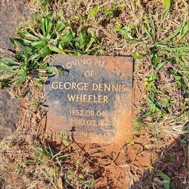 WHEELER George Dennis 1952-2010
