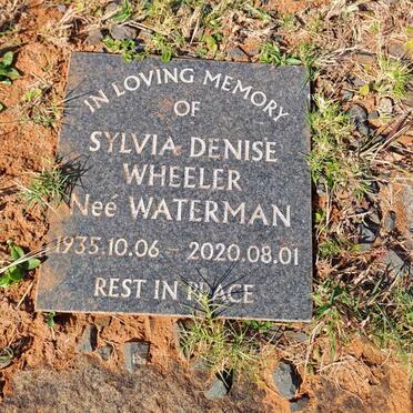 WHEELER Sylvia Denise nee WATERMAN 1935-2020