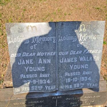 YOUNG James Walker -1934 & Jane Ann -1934