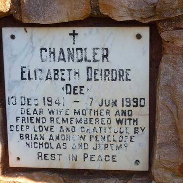 CHANDLER Elizabeth Deidre 1941-1990