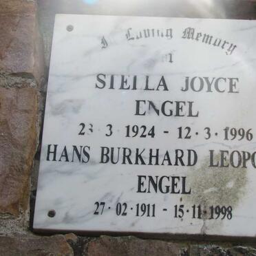 ENGEL Hans Burkhard Leopold 1911-1998 &amp; Stella Joyce 1924-1996