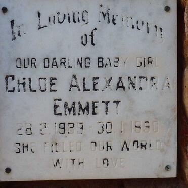 EMMETT Chloe Alexandra 1989-1990