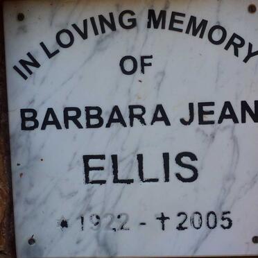 ELLIS Barbara Jean 1922-2005