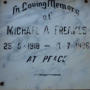 FREAKES Michael A. 1918-1986