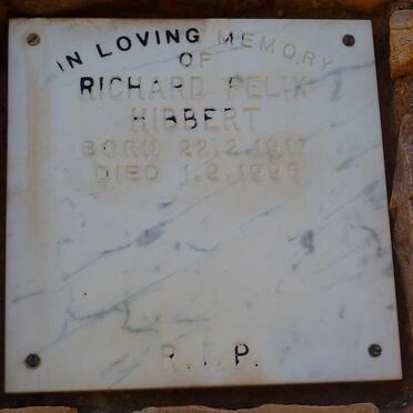 HIBBERT Richard Felix 1917-1986