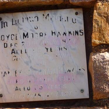 HAWKINS Stanley Leonard -1984 &amp; Joyce Moore -1977