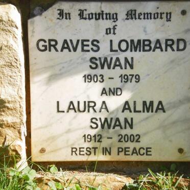 SWAN Graves Lombard 1903-1979 &amp; Laura Alma 1912-2002