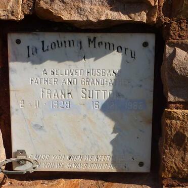 SUTTON Frank 1929-1986