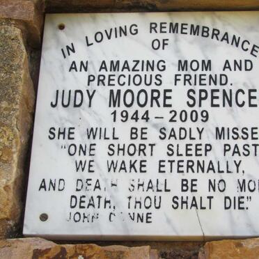 SPENCER Judy Moore 1944-2009