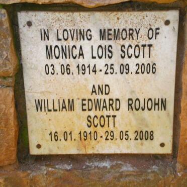 SCOTT William Edward 1910-2008 &amp; Monica Lois 1914-2006