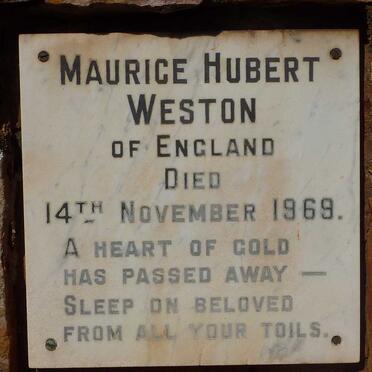 WESTON Maurice Hubert -1969
