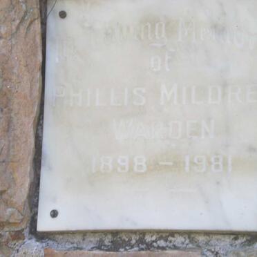WARDEN Phillis Mildred 1898-1981