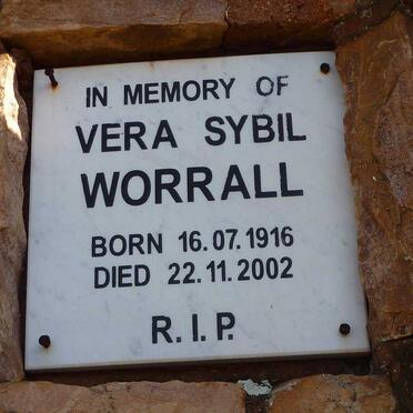 WORRALL Vera Sybil 1916-2002