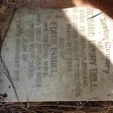 BELL Richard Henry -1925 &amp; Edith Isabel -1924 :: BELL ?