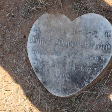 BRAND Janet Mary 1889-1912 