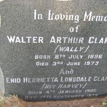 CLARKSON Walter Arthur 1896-1973 &amp; Enid Henrietta Lonsdale HARVEY 1900-1979