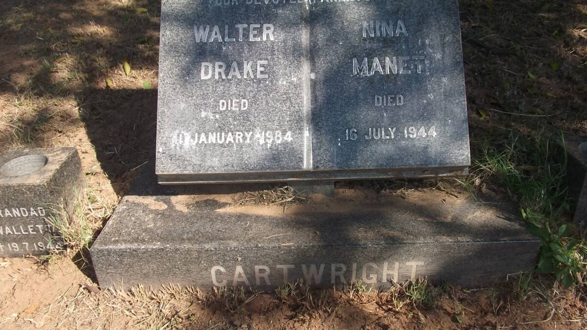 CARTWRIGHT Walter Drake -1984 &amp; Nina Maneti -1944 :: CARTWRIGHT Wallett -1944 :: CARTWRIGHT Gordon -1940