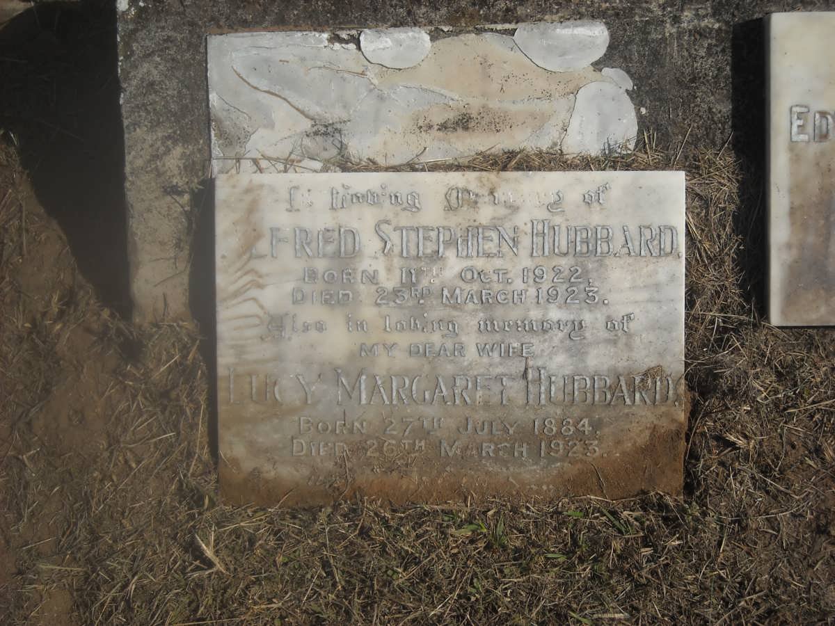 HUBBARD Lucy Margaret 1884-1923 :: HUBBARD Fred Stephen 1922-1923 :: McLEAN Edward -1916