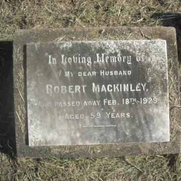 MACKINLEY Robert -1929