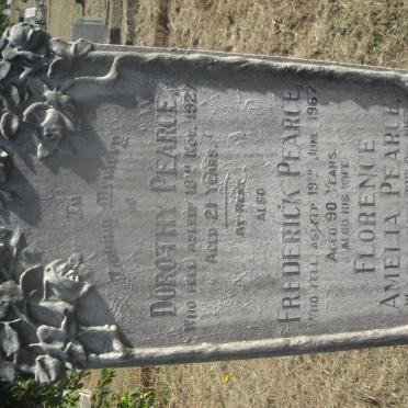 PEARCE Frederick -1967 &amp; Florence Amelia -1967 :: PEARCE Dorothy -1927 :: PEARCE Neville Stanley 1945-2006 :: ?