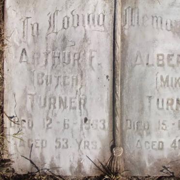 TURNER Arthur -1963 :: TURNER Albert G. -1973 :: TURNER Francis Robert -19?1